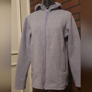 Duckworth USA Made Merino Wool Blend Hooded Zip Jacket Quiet Luxury Minimalist